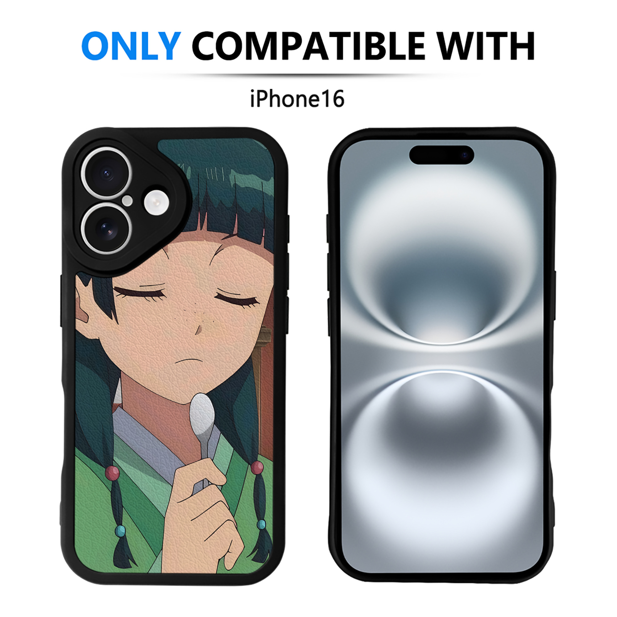 （画像用） 薬屋のひとりごと The Apothecary Diaries 【iPhone 16シリーズ対応】シリコンスマホケース（レザー調） 材質：シリコン